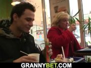 Grandma with huge boobs rides his young cock 2/16