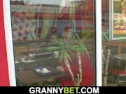 Grandma with huge boobs rides his young cock 5/16