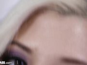 Young Blonde Asian Latina Girl Facially Destroyed! 1/16