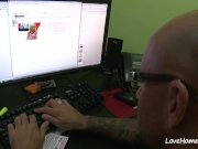 Doggy style pounding for a thirsty blonde chick 3/16