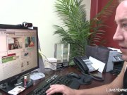 Experienced natural brunette sucking and riding his dick 2/16