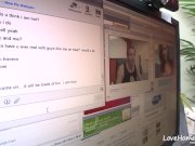 Experienced natural brunette sucking and riding his dick 3/16