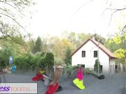 Fitness Rooms Sexy little small tits bubble butt girl fucked after workout 4/16