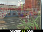 Huge old grandma gives head and rides dick 6/16