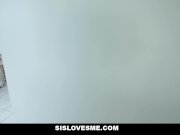 SisLovesMe - Slutty Stepsis Helps Her Brother Get Rid Of Erection 1/16