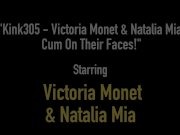 Kink305 - Victoria Monet & Natalia Mia Cum On Their Faces! 1/16