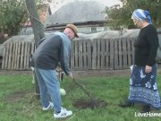 Granny enjoys a cumshot after passionate outdoor fucking 1/16