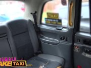 Female Fake Taxi Sexy minx driver sucks and fucks studs big black cock 1/16