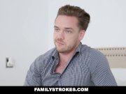 FamilyStrokes - Asshole Stepbrother Fucks Stepsister Athena Rayne 1/16