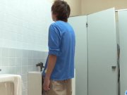 Riho Mikami sucks a stiff dick in a public toilet  - More at 69avs com 2/16