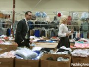 Blonde teen Summer Day gets fucked in the warehouse 8/16