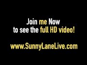 Amazing Sunny Lane Strips & Pats Her Hot Wet Pussy In Bed! 1/16