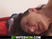Wife shocked finding her mom riding his cock 14/16
