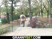 Stranger picks up and fucks old granny 4/16