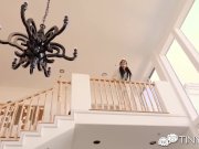Tiny4k Petite brunette Adria Rae tied up fantasy fetish fuck 1/16