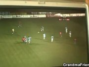 Granny swallows two cocks 1/16