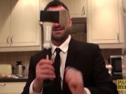 Hardfucked plumper fed with doms cum 4/16