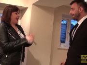 Hardfucked plumper fed with doms cum 5/16