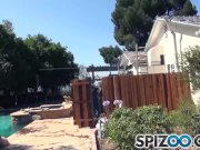 Spizoo - Lilly Banks finds the pool man to jerk off while isabella films it 4/16