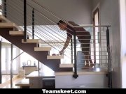 StepSiblings - Slutty Brunette Stepsis Swallows Her Brothers Cum 4/16