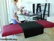 FantasyMassage Busty Babe orders Rubdown In Office 1/16