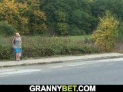 Old bitch is picked up and fucked 4/16