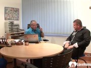 Fat dude sucked off by a thirsty babe 1/16