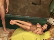 Couple Gets It On Poolside With Footplay And Cumshot on Feet 16/16