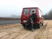 public sex in front of massive traffic 11/16