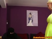 Toy loving domina humiliates naked guy 1/16