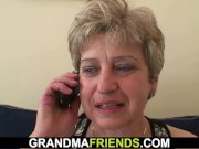 Two guys share mature bitch 5/16