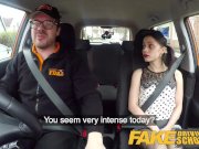 Fake Driving School Rough back seat fuck for petite infatuated learner 4/16