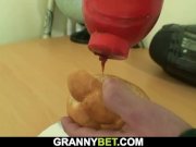 Pleasant surprise for huge old grandma 3/16