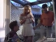 Blonde getting DPd and a pair of facials 2/16