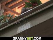 Old grandma swallows his big dick 4/16