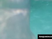 Underwater Naked Siren Sunny Lane Sucks Dick Below The Tide! 3/16