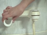 Old grandpa fucks innocent teen in bathroom and cums in her mouth 2/16