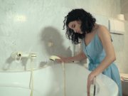 Old grandpa fucks innocent teen in bathroom and cums in her mouth 3/16