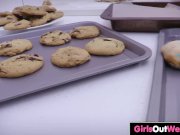 Hairy and shaved lesbian amateurs lick cunts 3/16