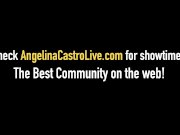 Curvy BBWs Angelina Castro & Sam 38G Finger Fuck Their Cunts 1/16