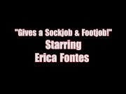 Cute Latina Erica Gives Amazing Soft Toe Footjob for Fucked Feet! 1/16