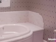 Rahyndee James and Lena Paul Lesbian Bath BTS 2/16