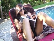 Horny Teen Fucks A Stranger By The Pool 1/16