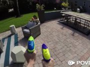 POVD Soaking wet water fight outdoor POUNDING 2/16