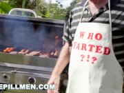 BLUE PILL MEN - Old Men Have A Cookout With Teen Stripper Jeleana Marie 3/16