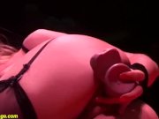 flexible babe shows all on public stage 15/16