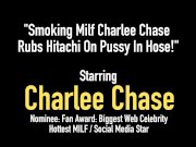 Smoking Milf Charlee Chase Rubs Hitachi On Pussy In Hose! 1/16
