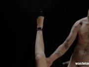 Brunette On Bench Pleasures With Mouth And Pussy In BDSM Fantasy 15/16