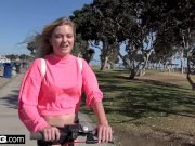 Bisexual teen Chloe Foster flashes her pussy in public 5/16