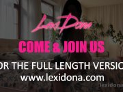 Lexidona - Watch me strip and tease my pussy on a hotel bed 15/16